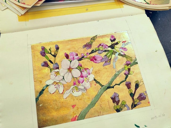 Estampe de Ryoko Shinohara pour le Salon Idées Japon