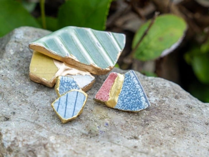 Céramique de Tamba en kintsugi